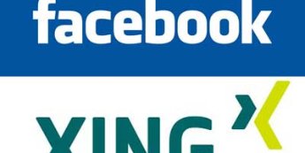 Facebook and Xing Logos