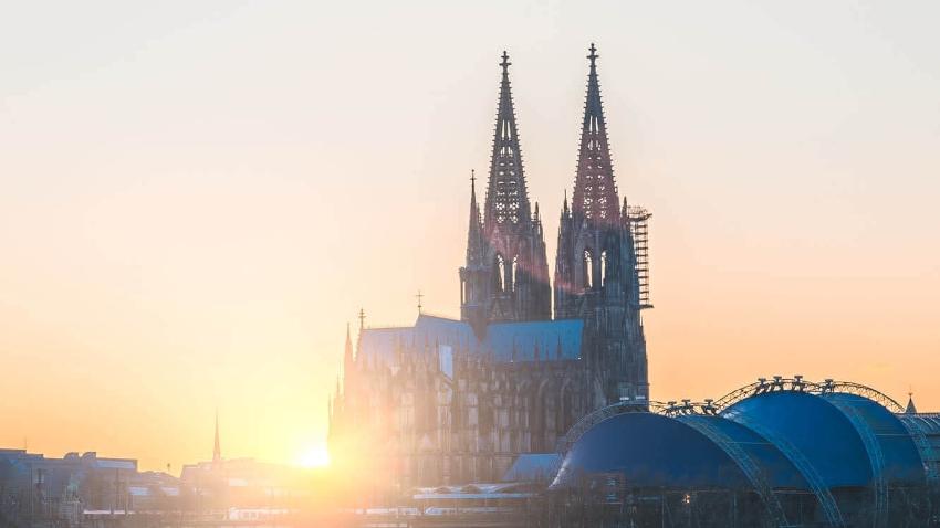 Cologne Cathedral in the evening