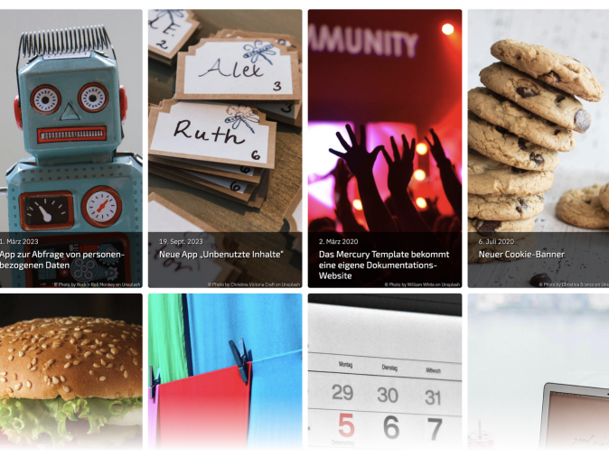 Image tiles in smartphone portrait format