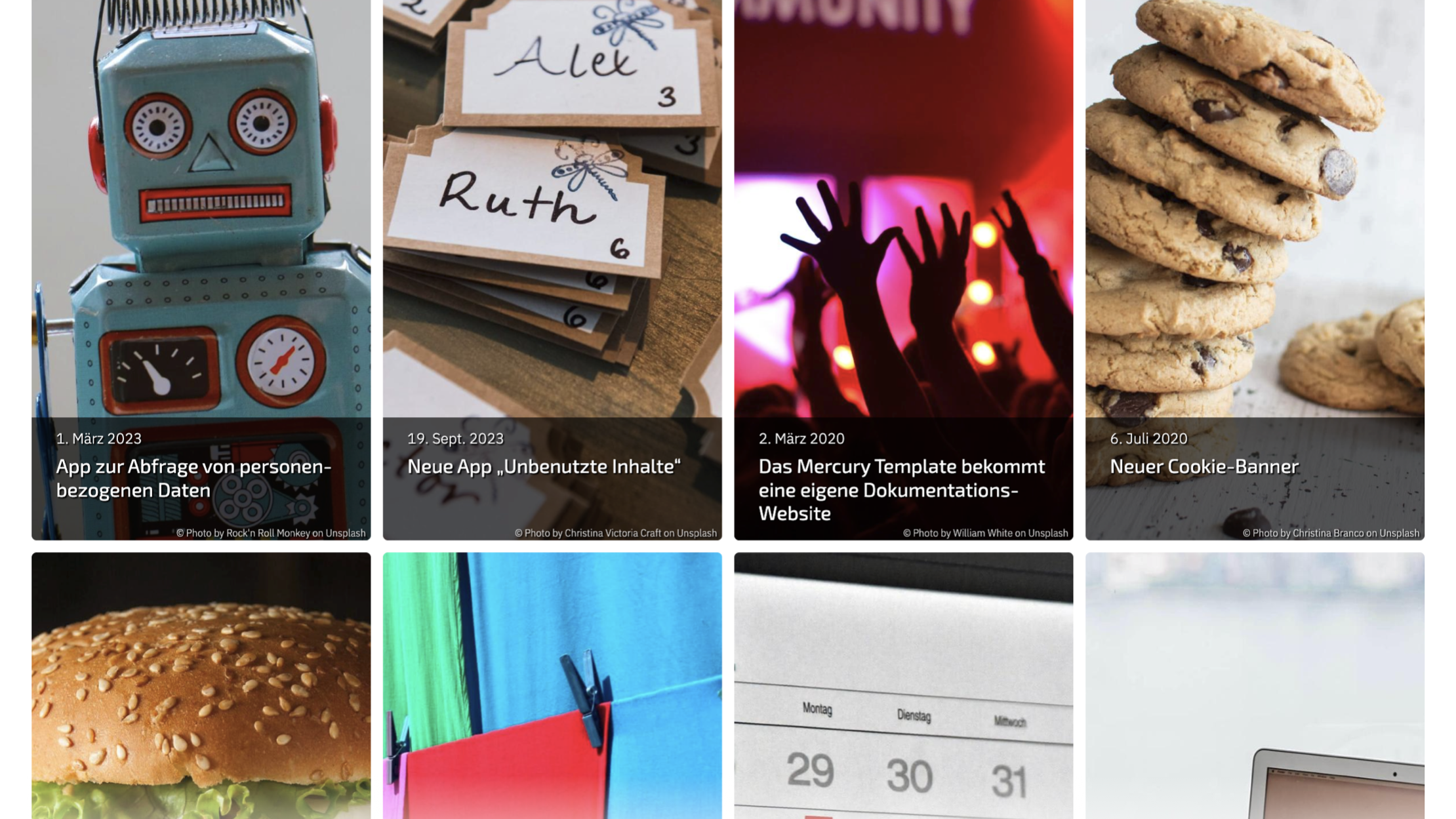 Image tiles in smartphone portrait format