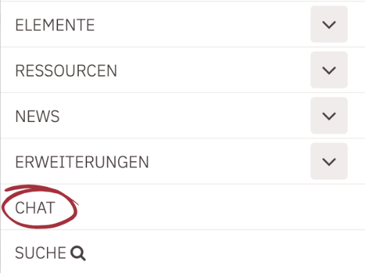 Anzeige Such-Icon in der Mobilansicht